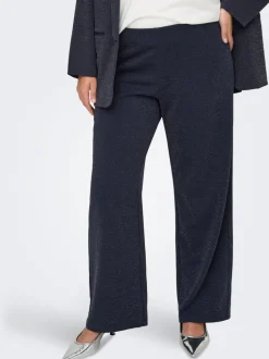Discount CARALYA Wide leg fit Bukser i wide fit Dame Bukser