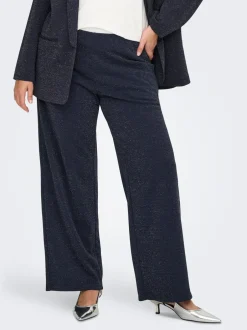 Discount CARALYA Wide leg fit Bukser i wide fit Dame Bukser