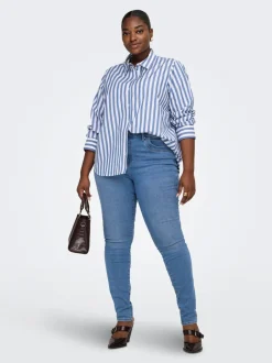 Clearance CARANE Mellemhøj talje Skinny fit Jeans Dame Jeans|Jeans