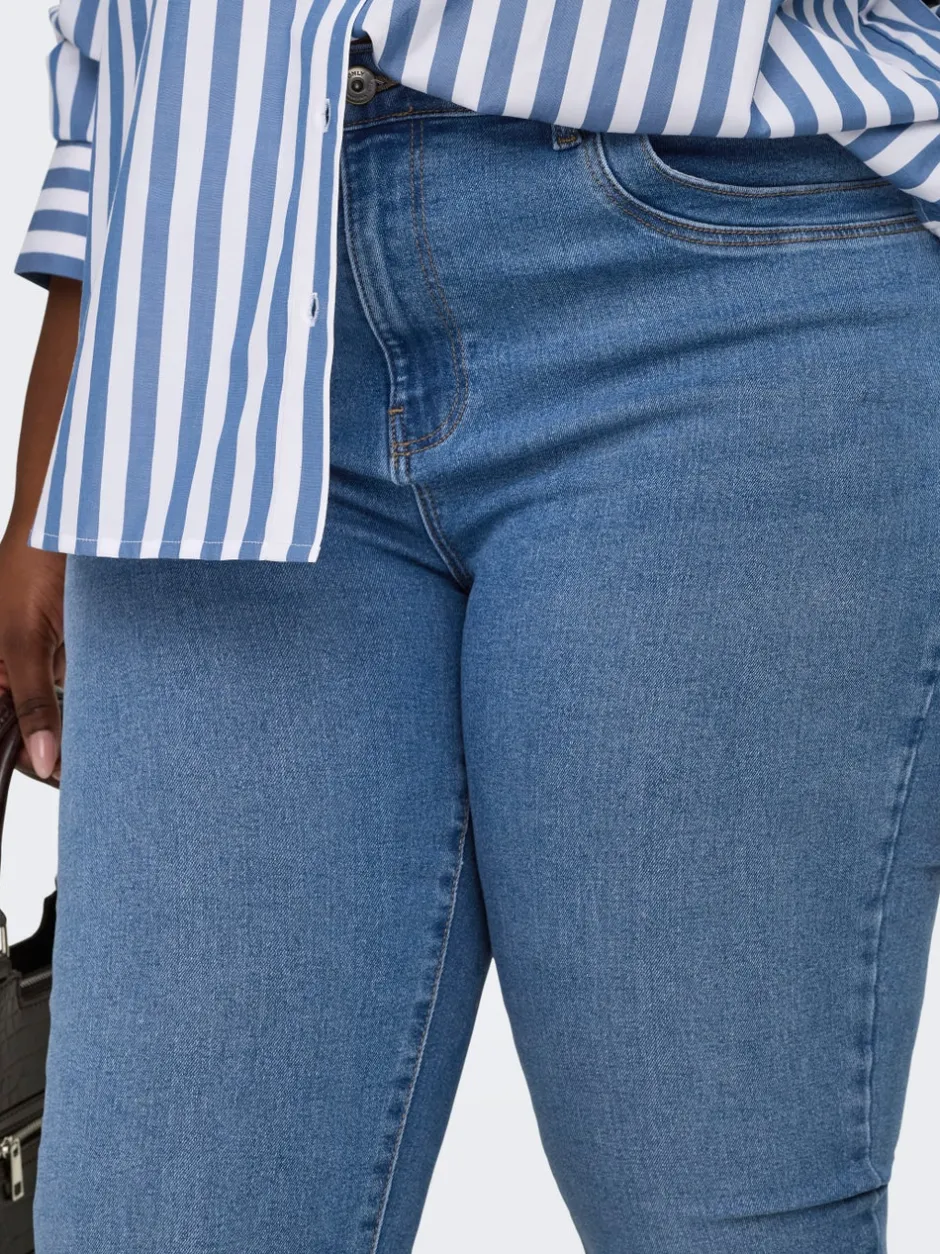Clearance CARANE Mellemhøj talje Skinny fit Jeans Dame Jeans|Jeans
