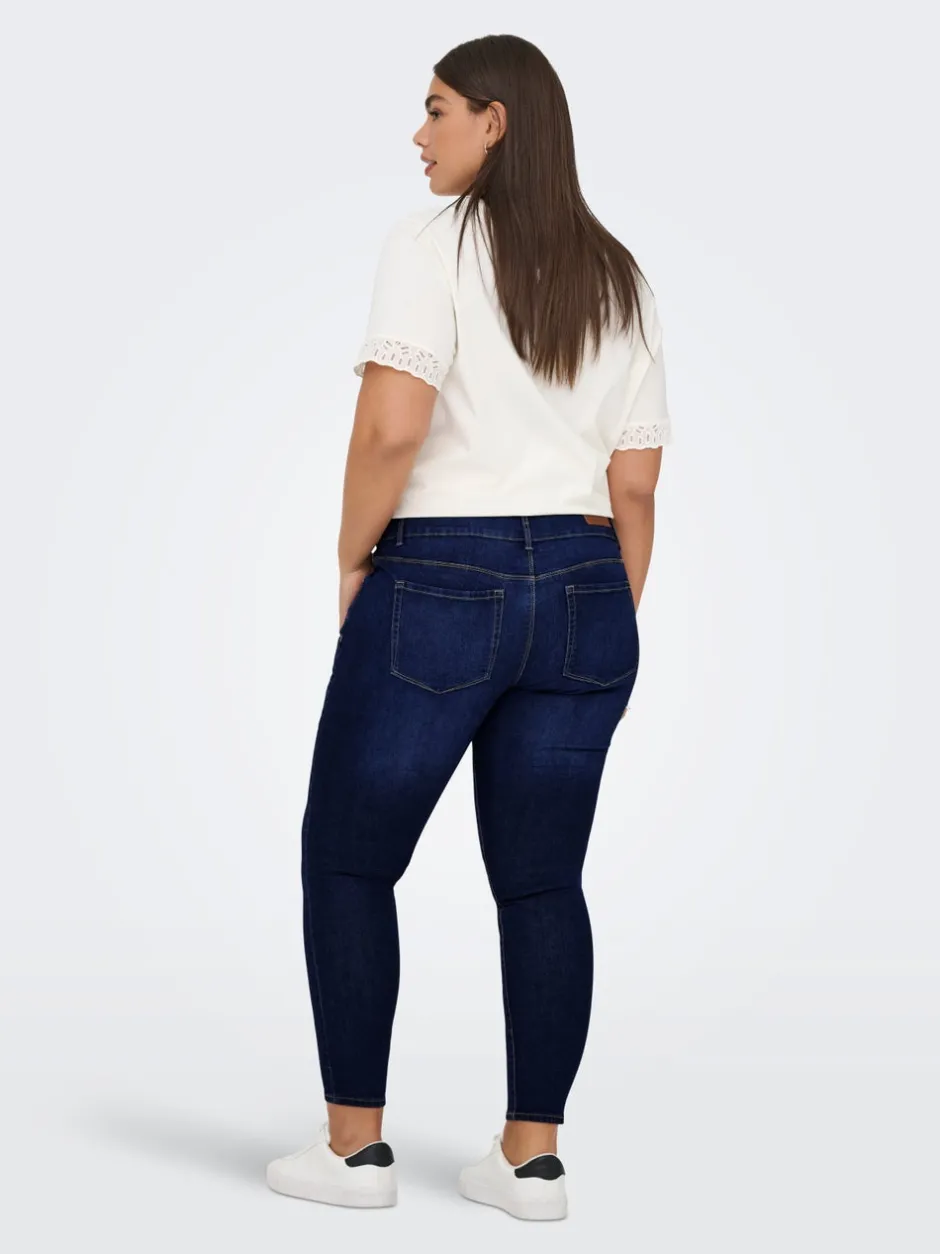 Sale CARANNA Høj talje Skinny fit Ankellængde Jeans Dame Jeans|Jeans