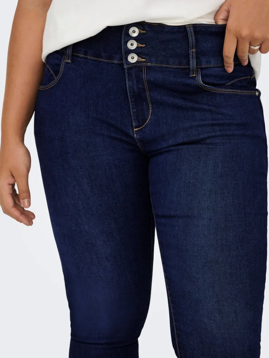 Sale CARANNA Høj talje Skinny fit Ankellængde Jeans Dame Jeans|Jeans