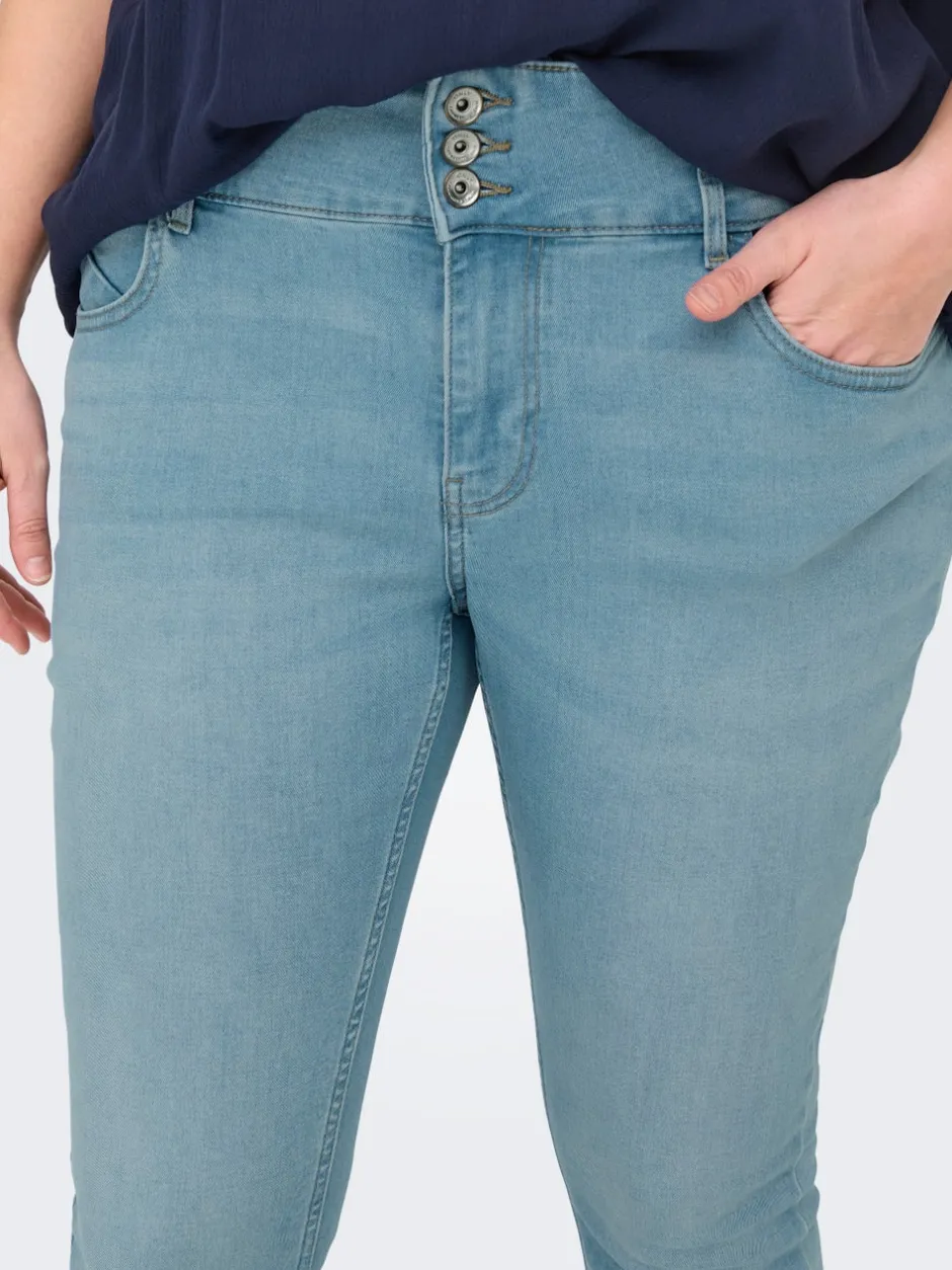 Sale CARANNA Høj talje Skinny fit Ankellængde Jeans Dame Jeans|Jeans