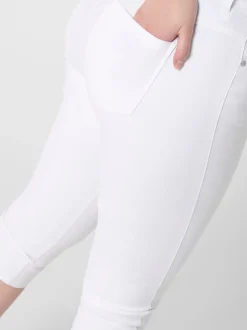 Clearance CARAUGUSTA Høj talje Skinny fit Denim-shorts Dame Shorts|Bukser