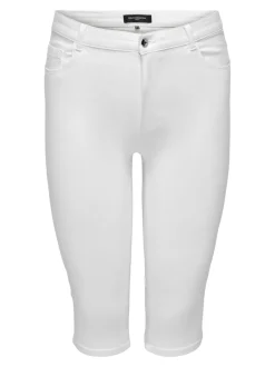 Clearance CARAUGUSTA Høj talje Skinny fit Denim-shorts Dame Shorts|Bukser