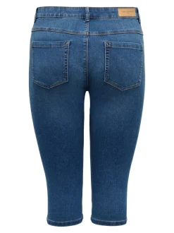 New CARAUGUSTA Høj talje Skinny fit Denim-shorts Dame Shorts|Bukser