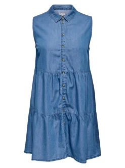 Best CARBEA Kort kjole Dame Kjoler|Double Denim