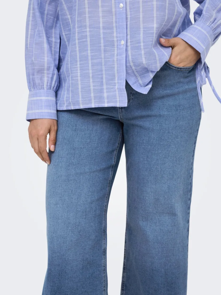 CARBILLY Høj talje Wide leg fit Jeans Dame Jeans|Jeans