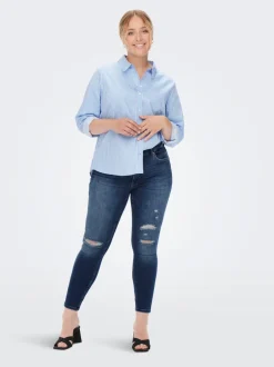 Online CARBOBBI Skinny fit Ankellængde Jeans Dame Jeans|Jeans