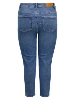 Discount CARCATWALK Høj talje Mom fit Ankellængde Jeans Dame Jeans|Jeans