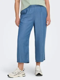Best CARCHARIS Cropped fit Bukser i wide fit Dame Bukser