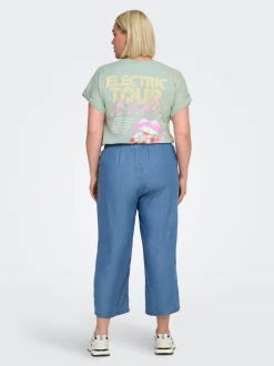 Best CARCHARIS Cropped fit Bukser i wide fit Dame Bukser