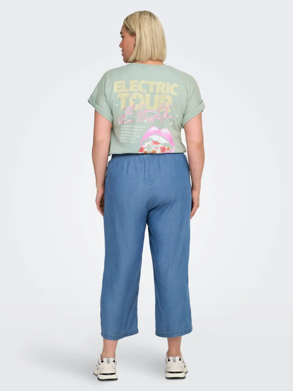 Best CARCHARIS Cropped fit Bukser i wide fit Dame Bukser