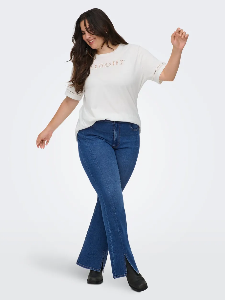 Outlet CARCHRISTINE Høj talje Flared fit Jeans Dame Jeans|Jeans