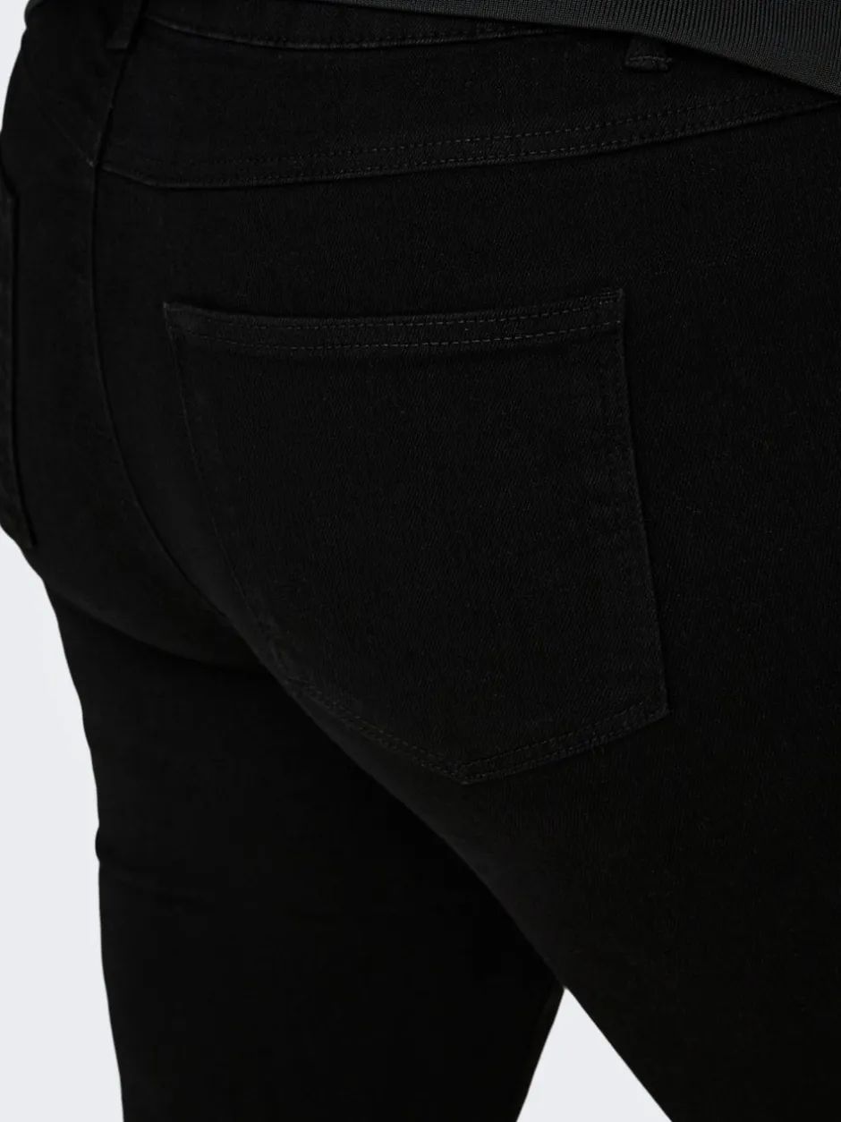 Online CARCRUZ Høj talje Skinny fit Cropped Jeans Dame Jeans|Jeans