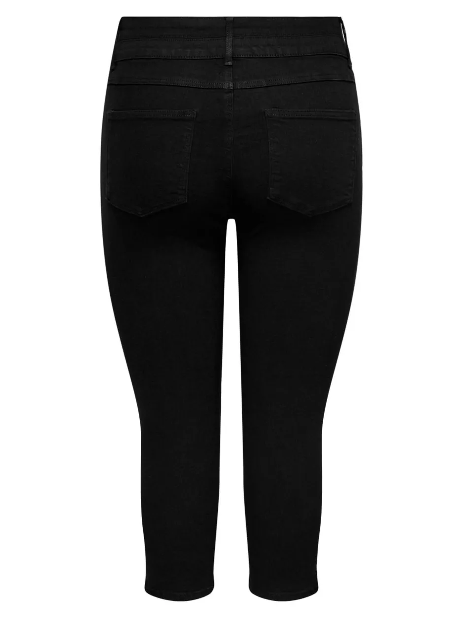 Online CARCRUZ Høj talje Skinny fit Cropped Jeans Dame Jeans|Jeans