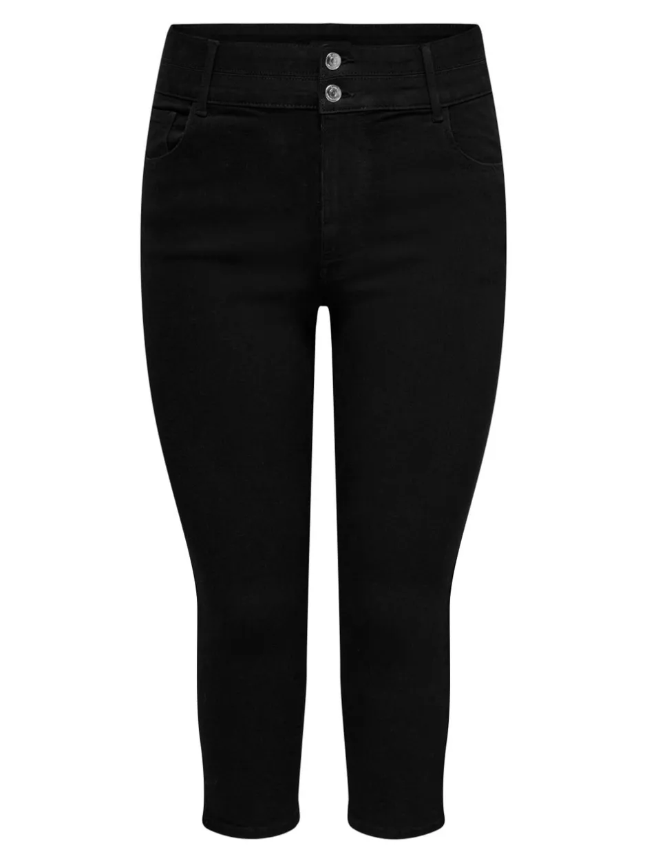 Online CARCRUZ Høj talje Skinny fit Cropped Jeans Dame Jeans|Jeans