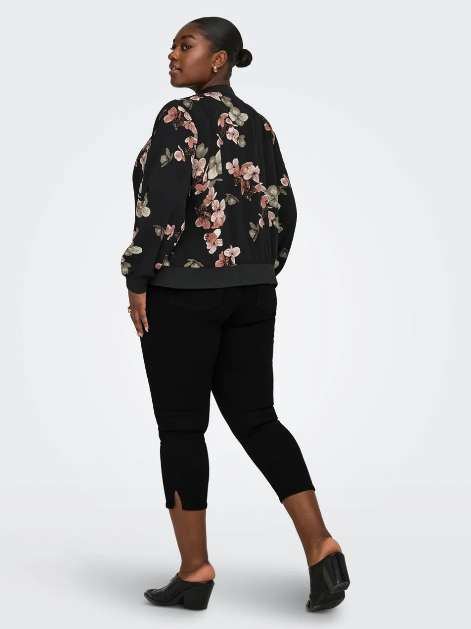 Online CARCRUZ Høj talje Skinny fit Cropped Jeans Dame Jeans|Jeans