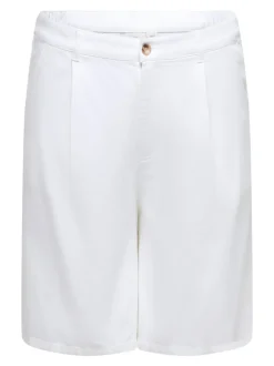 Outlet CARDAVINA-SOFT Mellemhøj talje Loose fit Bermuda-shorts Dame Shorts