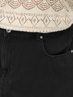Best CAREDEN Denim Denim-nederdel Kort nederdel Dame Nederdele|Denimnederdele