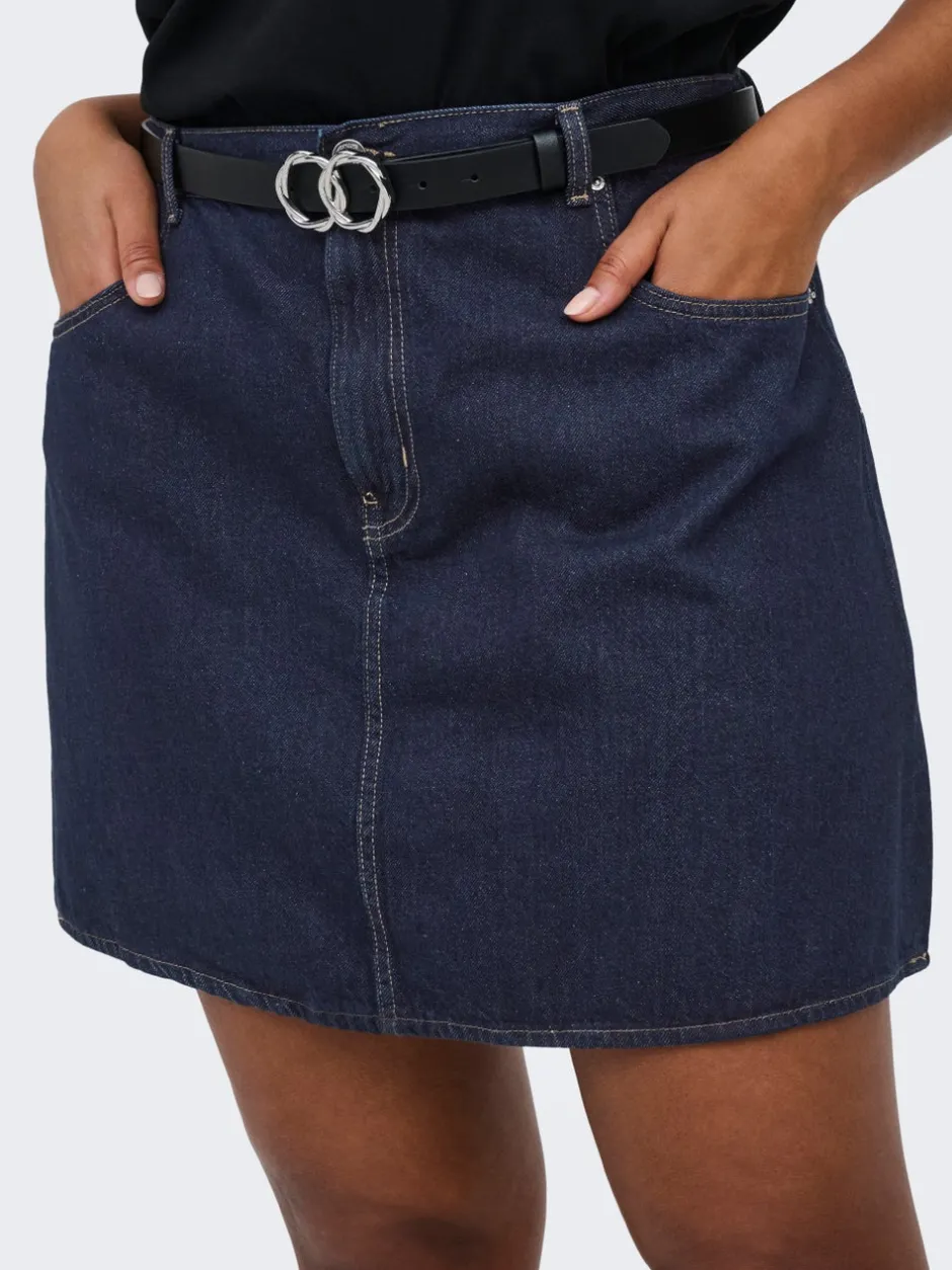 Online CAREDEN Denim Denim-nederdel Kort nederdel Dame Nederdele|Denimnederdele