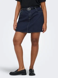 Online CAREDEN Denim Denim-nederdel Kort nederdel Dame Nederdele|Denimnederdele