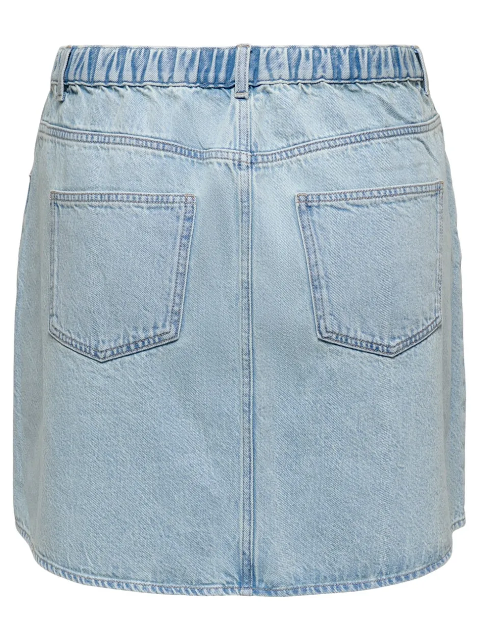 Online CAREDEN Denim Denim-nederdel Kort nederdel Dame Nederdele|Denimnederdele