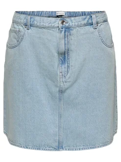 Online CAREDEN Denim Denim-nederdel Kort nederdel Dame Nederdele|Denimnederdele