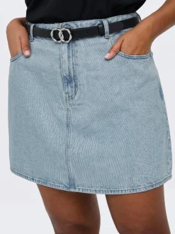 Online CAREDEN Denim Denim-nederdel Kort nederdel Dame Nederdele|Denimnederdele