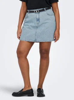 Online CAREDEN Denim Denim-nederdel Kort nederdel Dame Nederdele|Denimnederdele