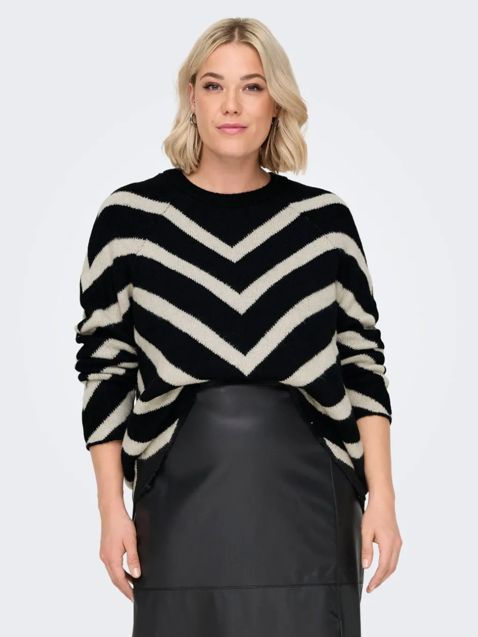 Hot CARELIZA Striktrøje Dame Strik & Cardigans