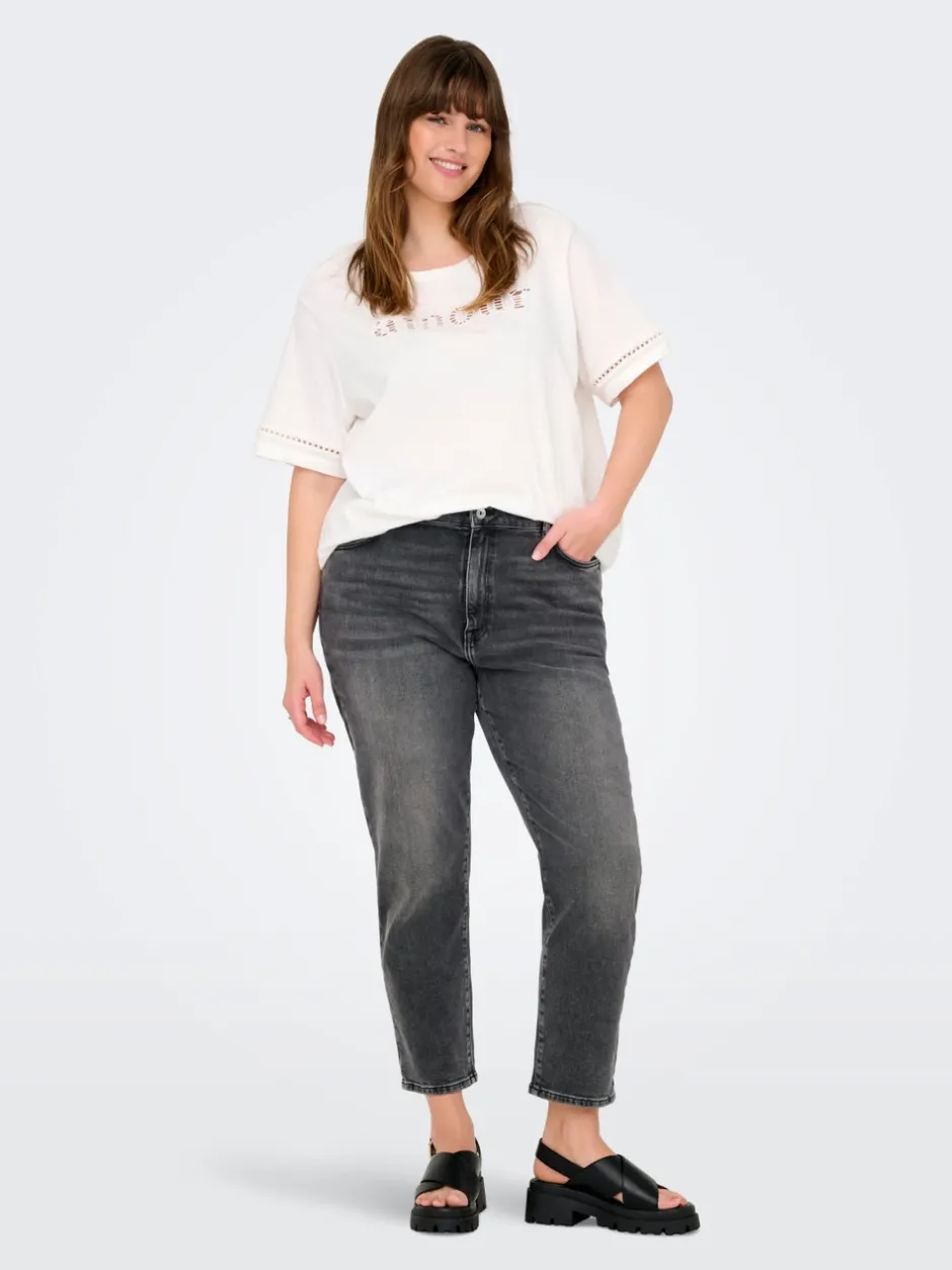 Best CAREMILY Høj talje Straight fit Jeans Dame Jeans|Jeans