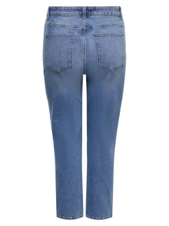 Discount CAREMILY Høj talje Straight fit Ankellængde Jeans Dame Jeans|Jeans