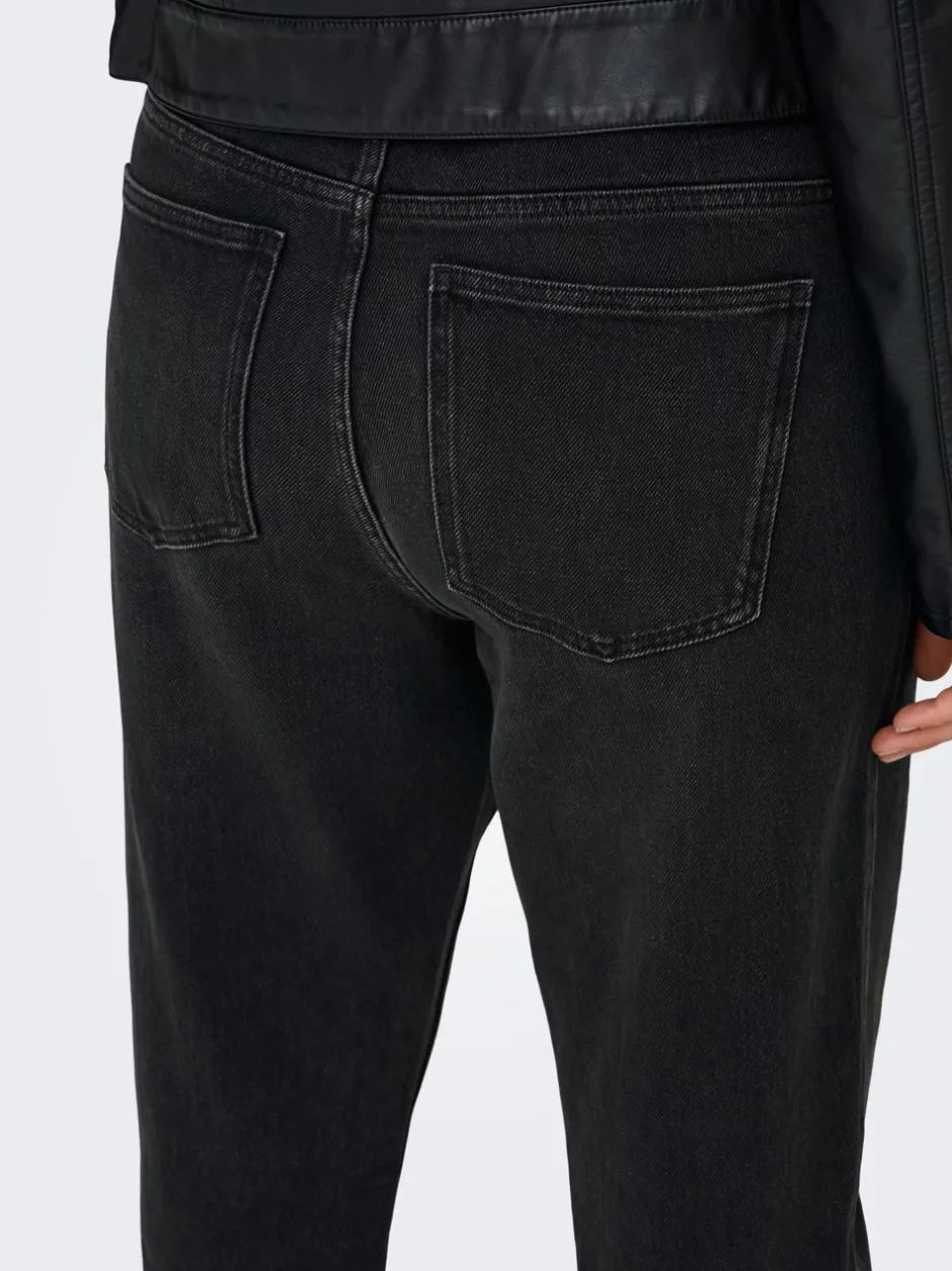 Best CAREMILY Høj talje Straight fit Ankellængde Jeans Dame Jeans|Jeans