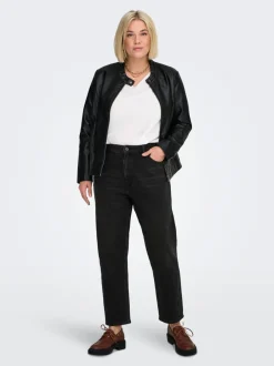 Best CAREMILY Høj talje Straight fit Ankellængde Jeans Dame Jeans|Jeans