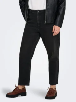 Best CAREMILY Høj talje Straight fit Ankellængde Jeans Dame Jeans|Jeans