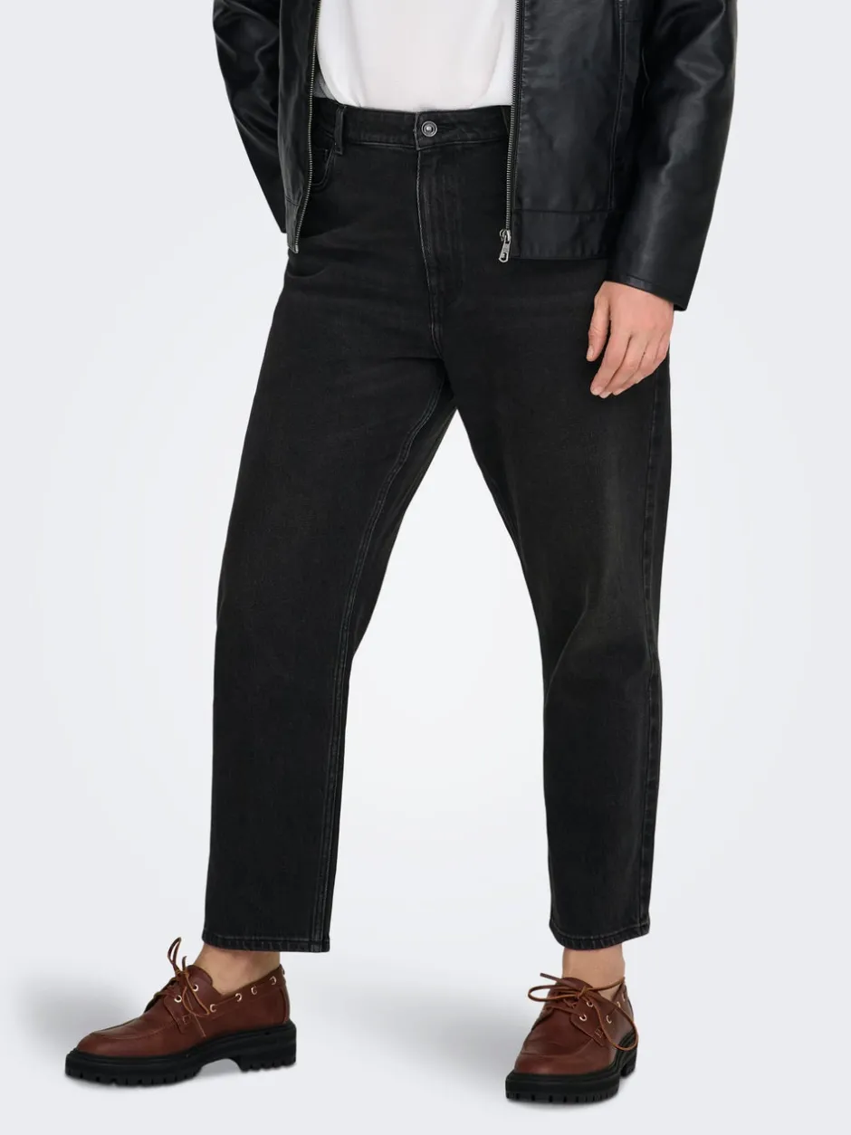 Best CAREMILY Høj talje Straight fit Ankellængde Jeans Dame Jeans|Jeans