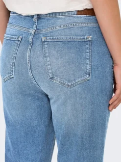 Discount CAREMILY Høj talje Straight fit Jeans Dame Jeans|Jeans
