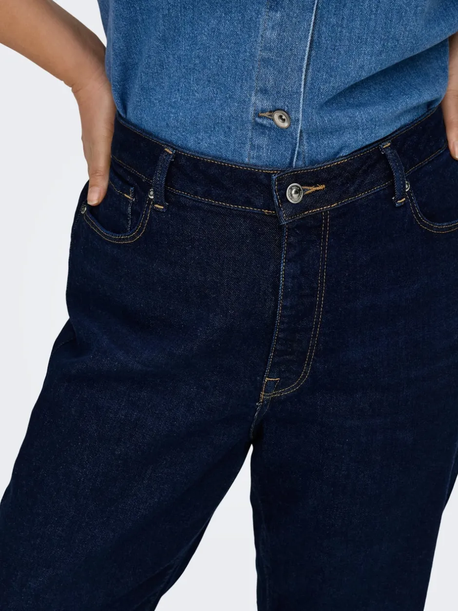 CAREMILY Høj talje Straight fit Ankellængde Jeans Dame Jeans|Jeans