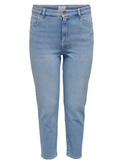 Online CAREMILYSTRETCH Høj talje Straight fit Ankellængde Jeans Dame Jeans|Jeans