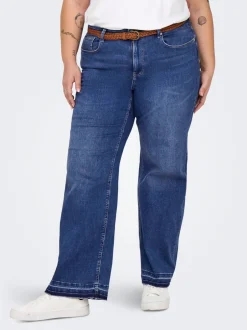 Sale CAREMMY Høj talje Wide leg fit Jeans Dame Jeans|Jeans