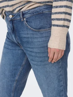 New CAREVERLY Mellemhøj talje Bootcut fit Jeans Dame Jeans|Jeans