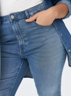 Online CARFOREVER Høj talje Skinny fit Jeans Dame Jeans|Jeans