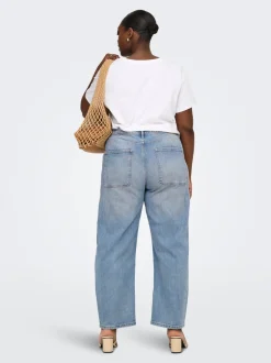 Clearance CARFRANKIE Høj talje Barrel fit Ankellængde Jeans Dame Jeans|Jeans
