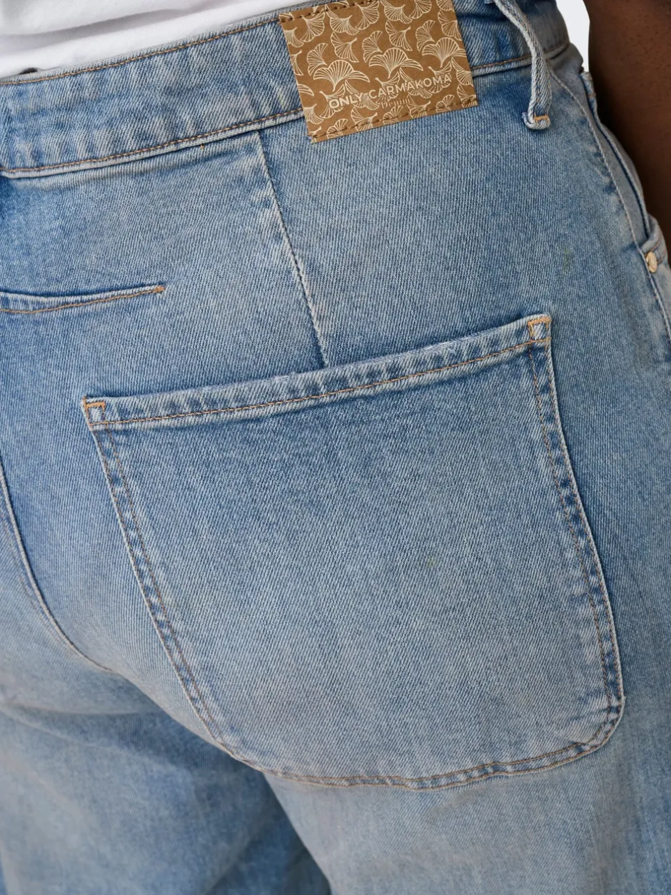 Clearance CARFRANKIE Høj talje Barrel fit Ankellængde Jeans Dame Jeans|Jeans