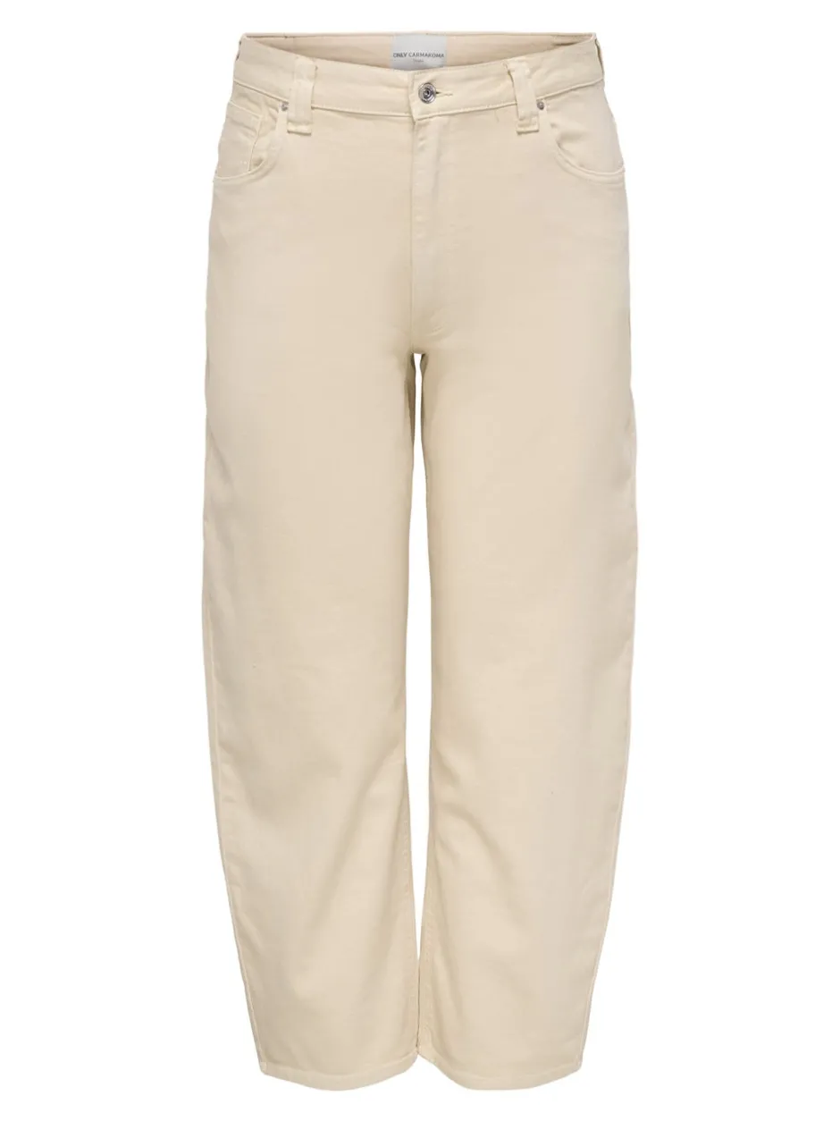 Clearance CARFRANKIE Høj talje Barrel fit Ankellængde Jeans Dame Jeans|Jeans