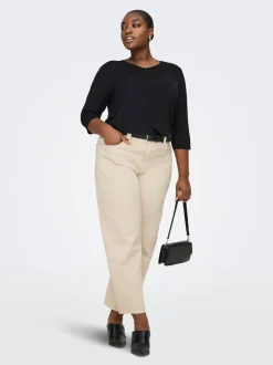 Clearance CARFRANKIE Høj talje Barrel fit Ankellængde Jeans Dame Jeans|Jeans