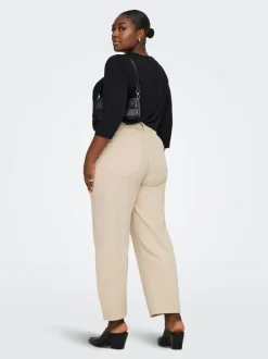 Clearance CARFRANKIE Høj talje Barrel fit Ankellængde Jeans Dame Jeans|Jeans