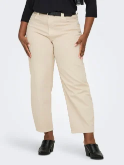 Clearance CARFRANKIE Høj talje Barrel fit Ankellængde Jeans Dame Jeans|Jeans