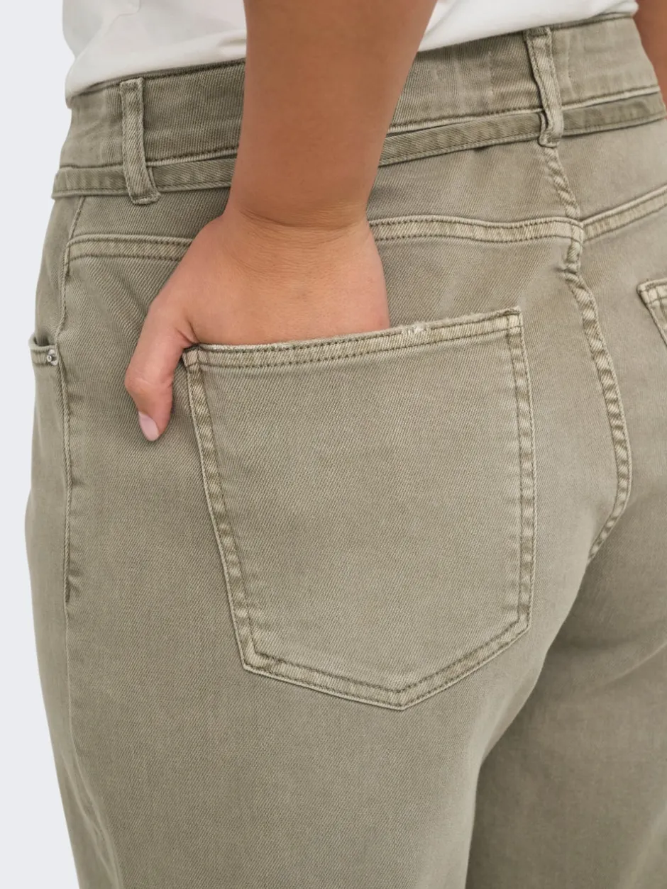 New CARGIANNA Mellemhøj talje Straight fit Jeans Dame Jeans|Jeans